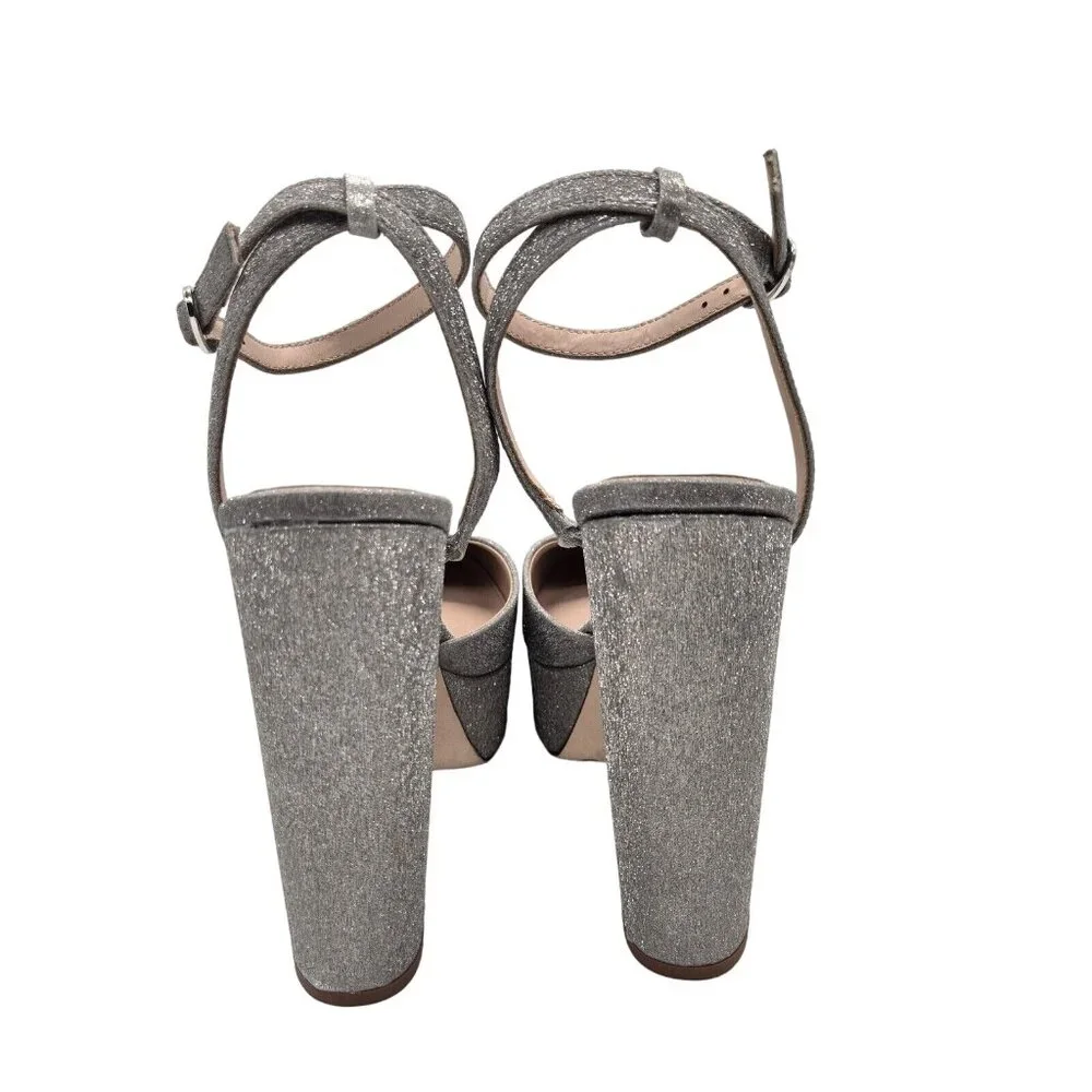 Antonio Melani Born on Fifth Size 9.5 M Liv Metallic Glitter Platform Pumps 676 - Picture 5 of 13